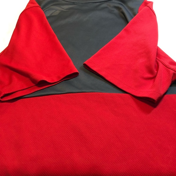 Reebok play Dry Shirt, front zip pocket Men’s Large running shirt - Picture 10 of 14